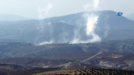 Şeyh Horoz köyü bölgesi havadan ve karadan böyle vuruluyor