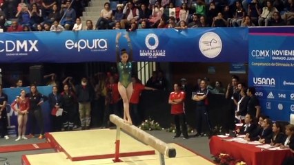 Victoria Mata - BB AA - Gymnastics 2017 Mexico Open