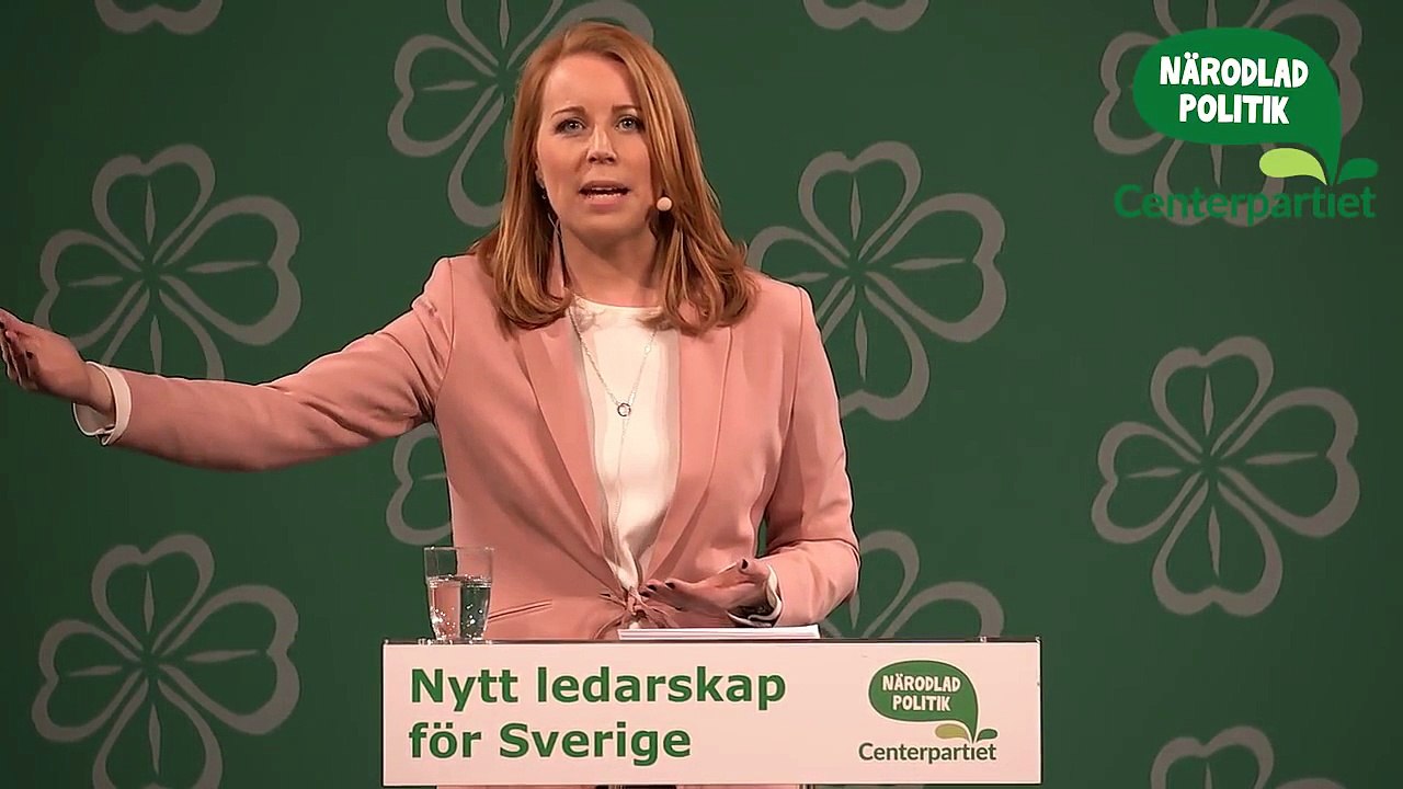 Annie Lööf talar på kommundagarna