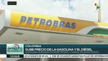 Colombia: aprueban aumento en costos de diesel y gasolina