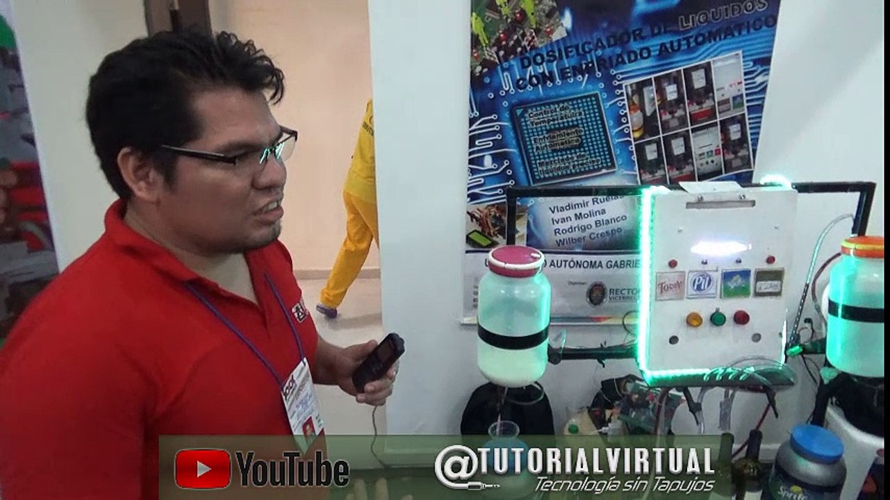 Dosificador de Liquido con enfriamiento automatico Expociencia UAGRM Fexpocruz