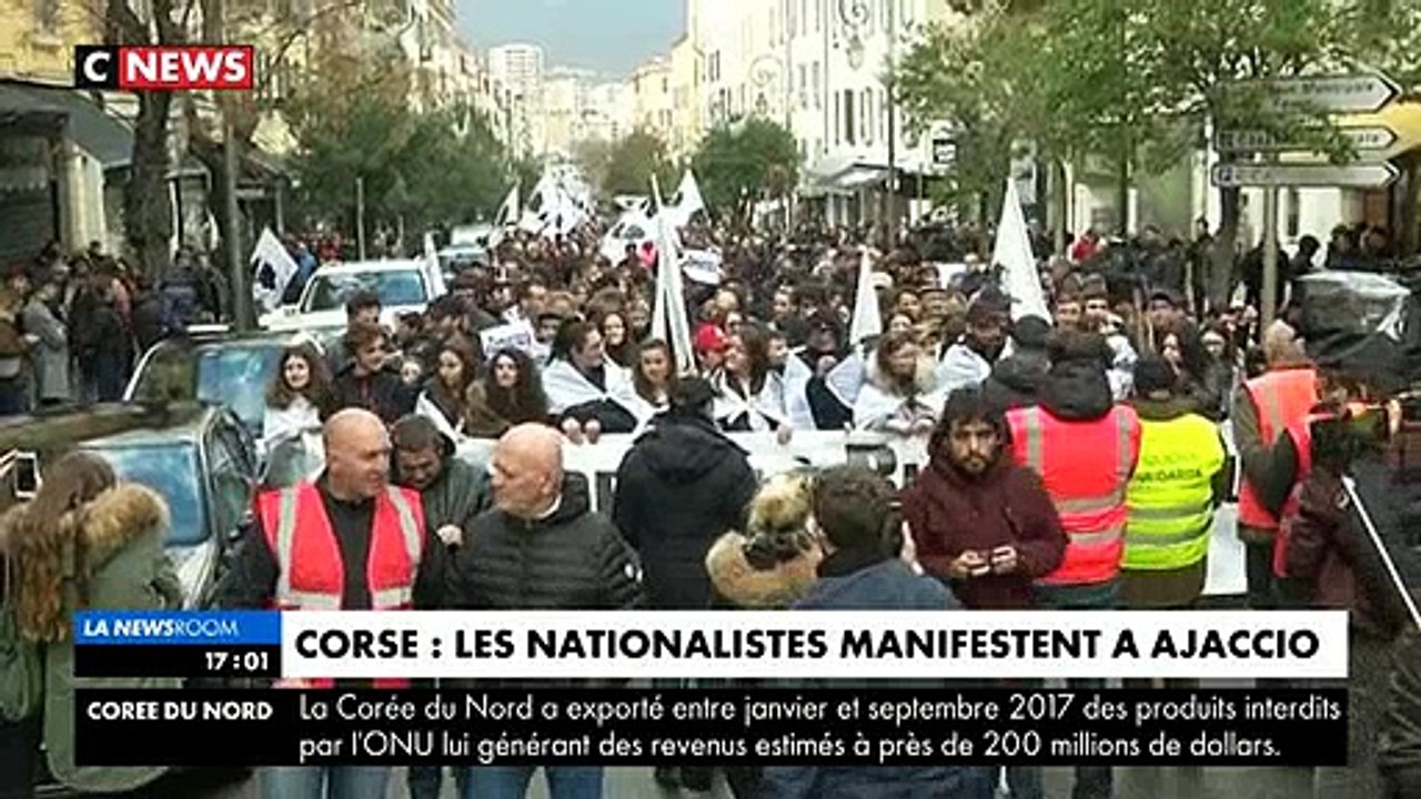 Corse: A quelques jours de la visite d’Emmanuel Macron, des milliers de personnes ont manifesté à Ajaccio à l'appel des