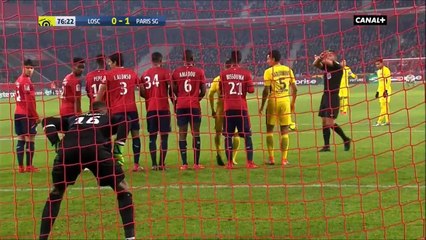 Neymar Fantastic Free Kick Goal vs Lille (0-2)
