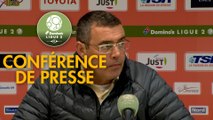 Conférence de presse Valenciennes FC - AS Nancy Lorraine (0-1) : Réginald RAY (VAFC) - Patrick GABRIEL (ASNL) - 2017/2018