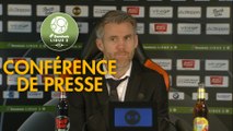 Conférence de presse FC Lorient - RC Lens (1-1) : Mickaël LANDREAU (FCL) - Eric SIKORA (RCL) - 2017/2018