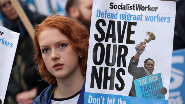 No ifs, no buts, no NHS cuts - Thousands march on Downing Street over NHS crisis