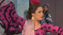 Lourdes Montes presenta el primer traje de flamenca elaborado con materiales reciclados