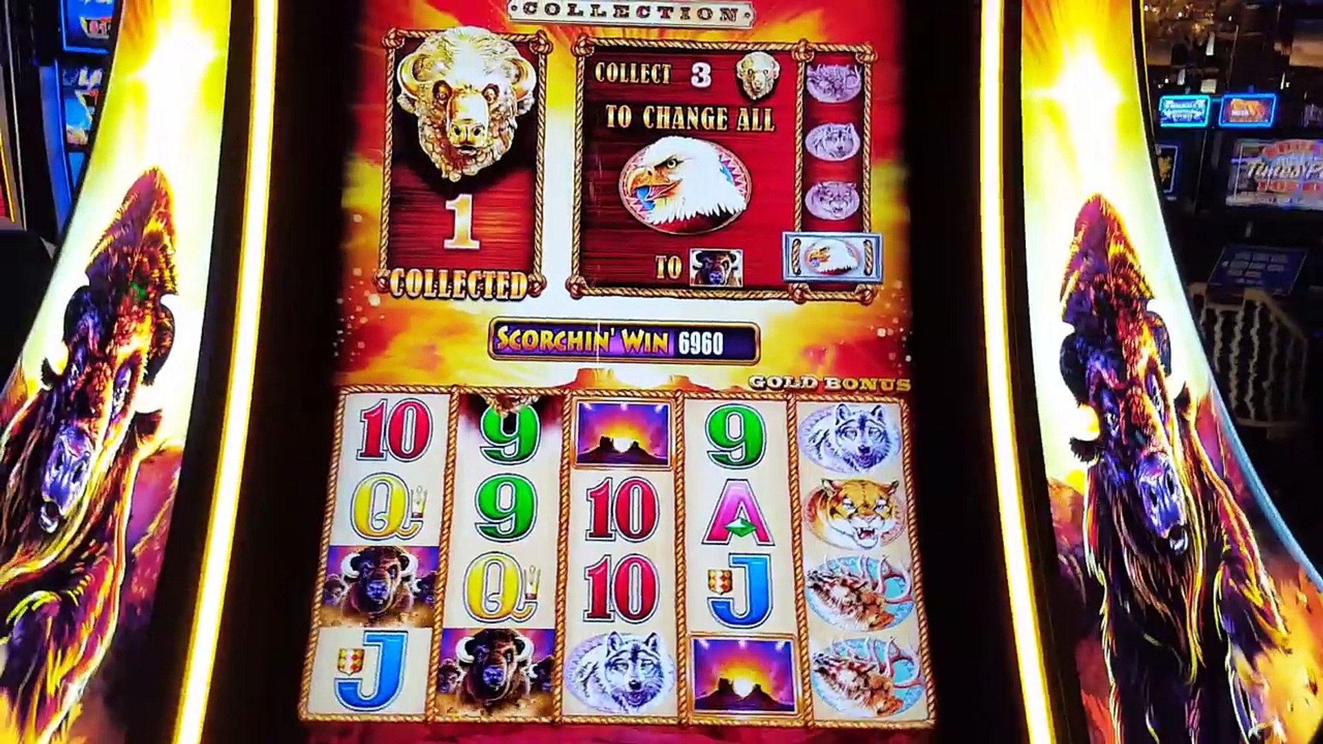 Stampede buffalo penny slot machine big wins