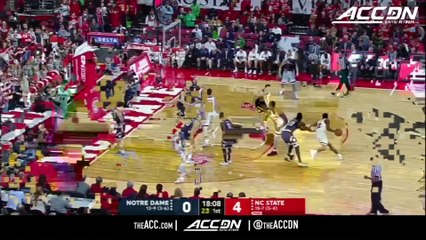 Notre Dame vs. NC State Basketball Highlights (2017-18)