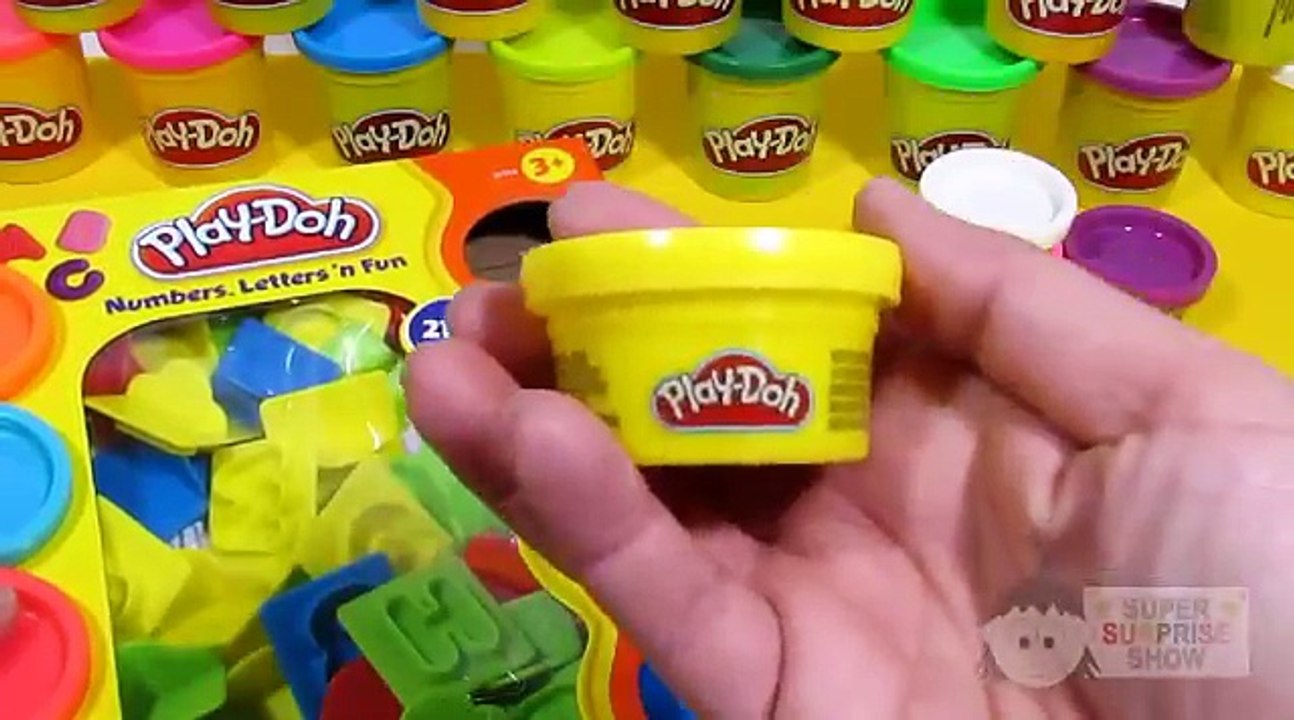 PLAY DOH 24 Mega Pack Of Colors And PLAY DOH Letters, NUMBERS n Fun Set Unboxing Fun – 3S
