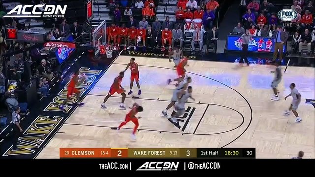 Clemson vs. Wake Forest Basketball Highlights (2017-18)
