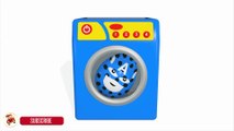 Learn Colors With Surprise Eggs Washing Machine Toy  Nursery Rhymes Surprise for Kids