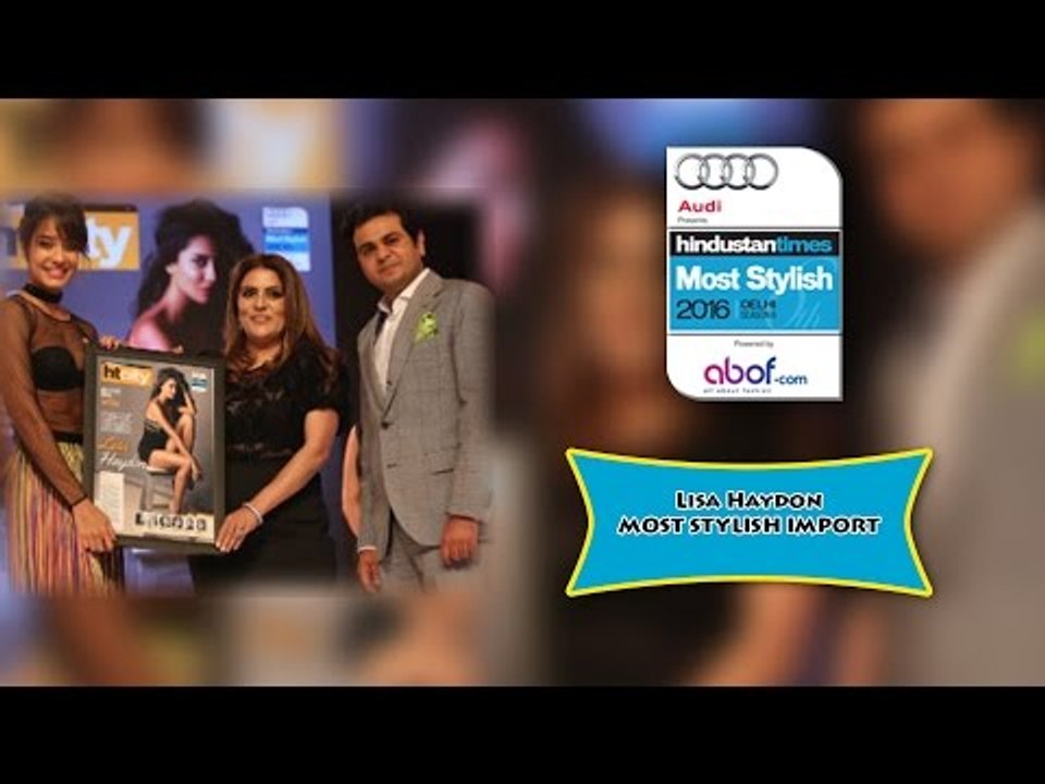Lisa Haydon MOST STYLISH IMPORT ● Hindustan Times Most Stylish 2016 Delhi