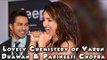 Lovely Chemistery of Varun Dhawan & Parineeti Chopra shown on HT Most Stylish Awards 2017