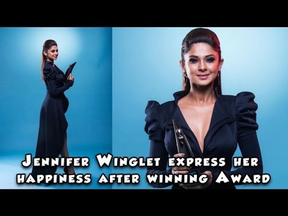 Jennifer Winglet express her happiness after winning the Award
