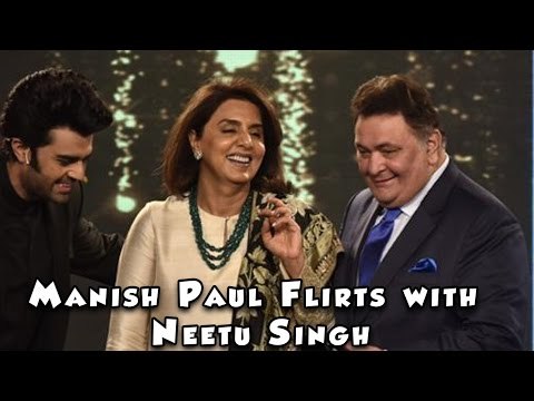 Manish Paul flirts with Neetu Singh in front of Rishi Kapoor on HT Most Stylish 2017