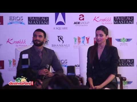 Ranveer & Deepika At Bajirao Mastani's Delhi Promotion