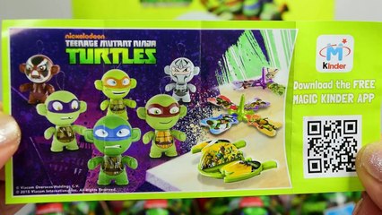 Huevos Kinder Sorpresa de Tortugas Ninja en Español | JuguetesYSorpresas