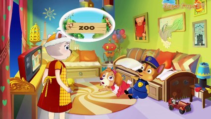 Paw Patrol Cartoon Chase & Skye Playing With Spinner! Finger Family Song Nursery Rhymes