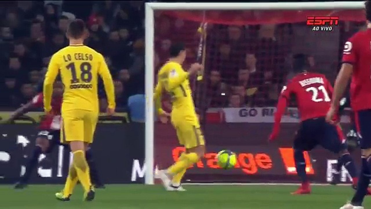 Lille 0 x 3 PSG - Melhores Momentos (HD) Campeonato Francês 03022018
