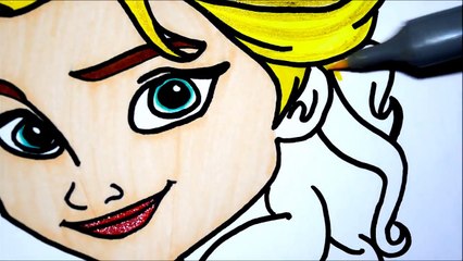 Learn Art l Coloring and Drawing BARBIE vs Elsa l Coloring Book Pages for Children l Learn Colors