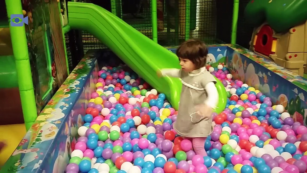Playtime with bubbles in Fun Indoor Playground for Kids
