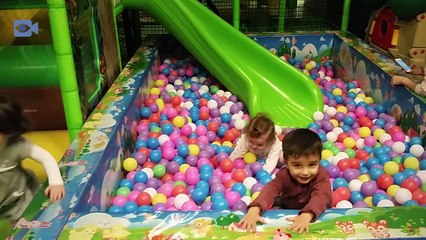 Playtime with bubbles in Fun Indoor Playground for Kids