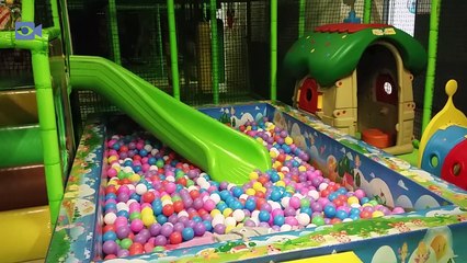Playtime with bubbles in Fun Indoor Playground for Kids