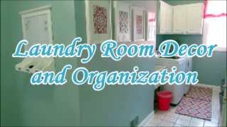 Laundry Room Decor and Organization