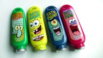 Aprenda Cores com Bob Esponja Tintas de Banho ToysBR | Learn Colors SpongeBob Bath Paint