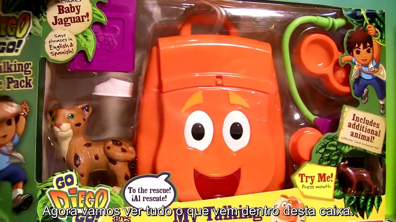 TOYSBR Nickelodeon Go Diego Go BACKPACK SURPRISE | Mochila Surpresa do Diego Brinquedo