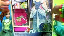 Vestido de Madeira Magnético Princesa Cinderela com a Anna Elsa Disney Frozen Completo em Portugues