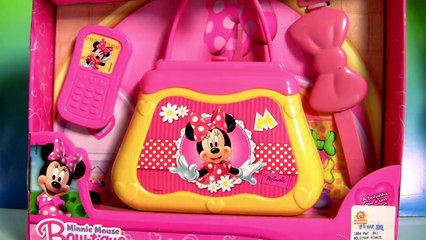 Bolsinha da Minnie Mouse Elka Brinquedos do desenho Loja de Laços da Minnie Completo em Portugues BR