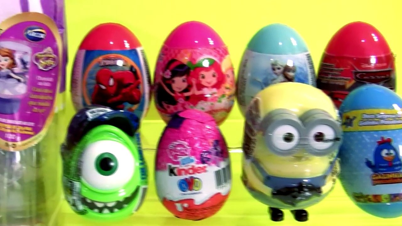 Ovos Surpresa Moranguinho Galinha Pintadinha MINIONS Kinder My Little Pony Princesinha Sofia