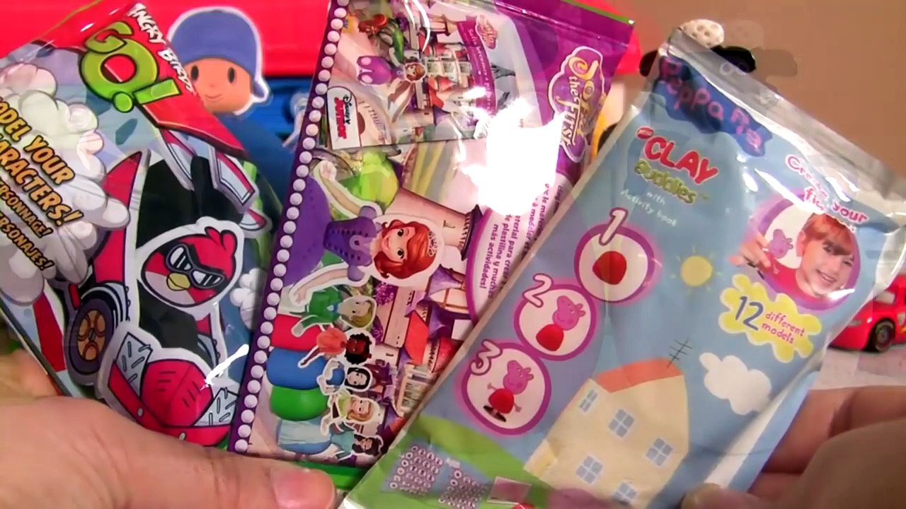 Clay Buddies Surprise Pocoyo, Mickey, Peppa Pig, Carneiro Shaun the Sheep Play Doh Huevos Sorpresa