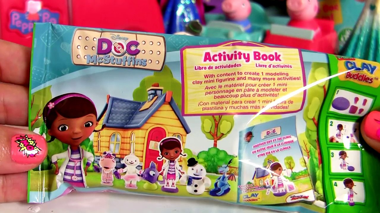 Massinha Clay Buddies Surpresa Doutora Brinquedos Desenho da Disney em Portugues BR Doctora Juguetes