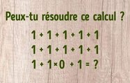 Plus 90 de personnes n'ont pas réussi à résoudre ce calcul !