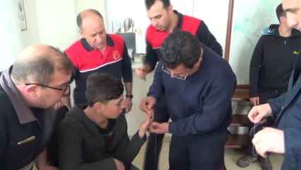 İtfaiyeden 'Yüzük' Operasyonu