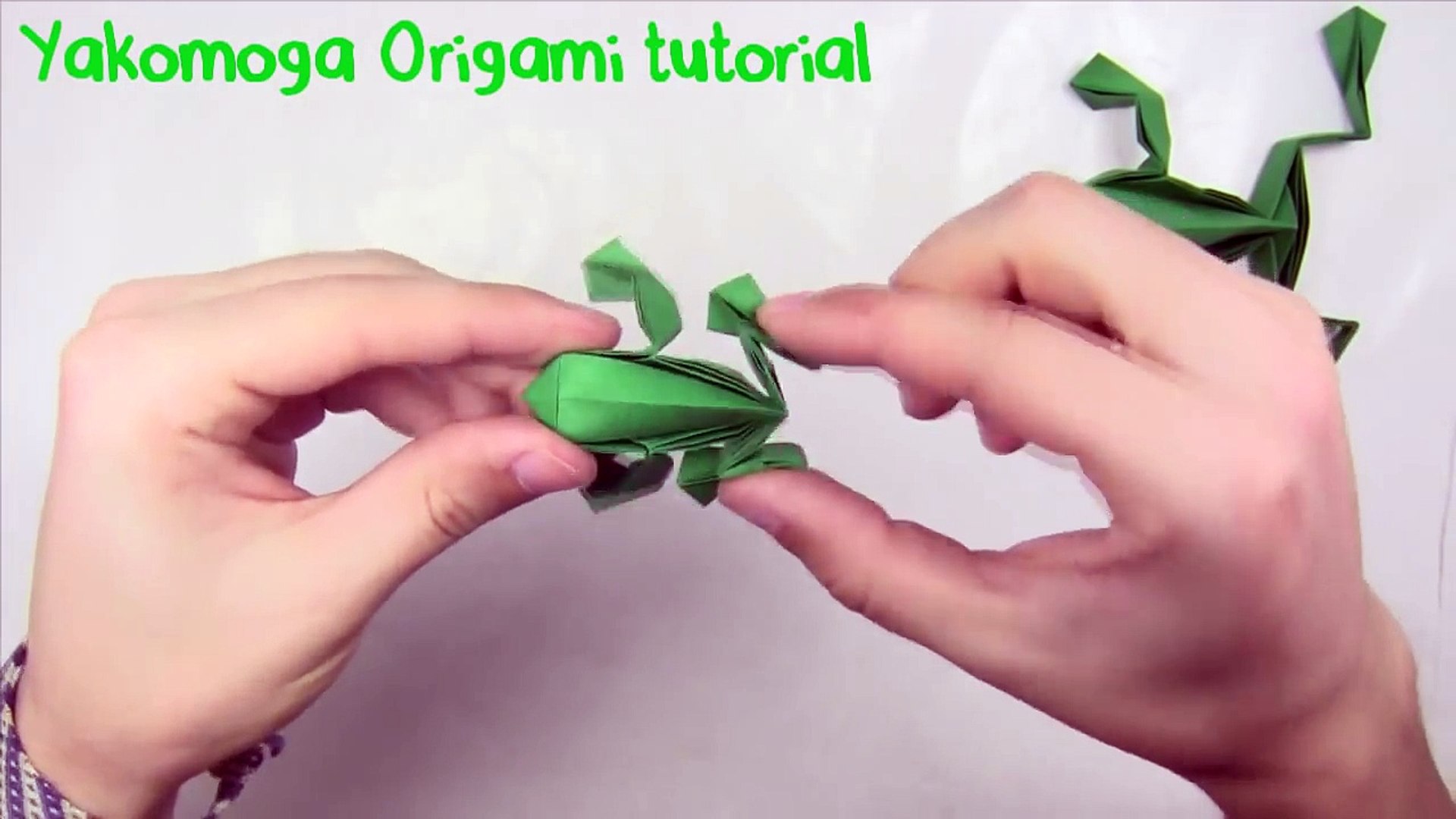 Origami Jumping Frog By Toshikazu Kawasaki Yakomoga Origami Tutorial