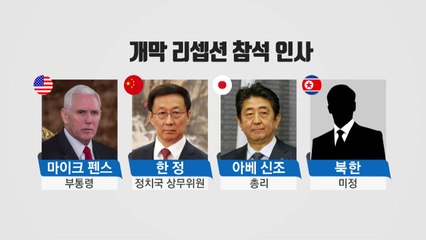개막 리셉션 주목...북핵 갈등 풀리나? / YTN