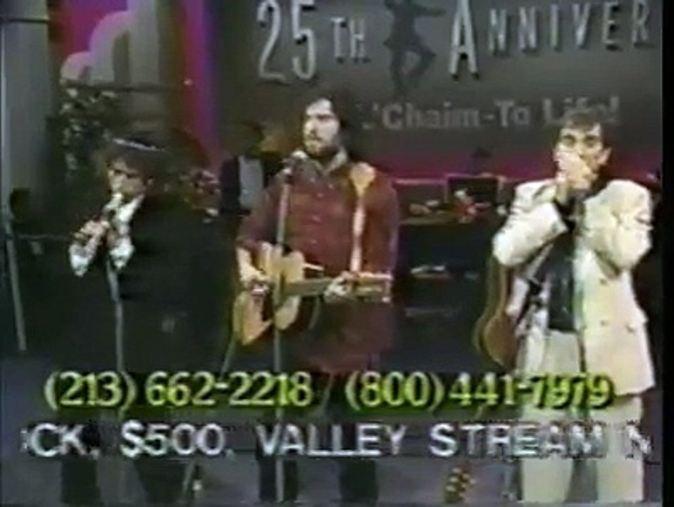 Bob Dylan, Peter Himmelman, and Harry Dean Stanton at the 25th Chabad Telethon-