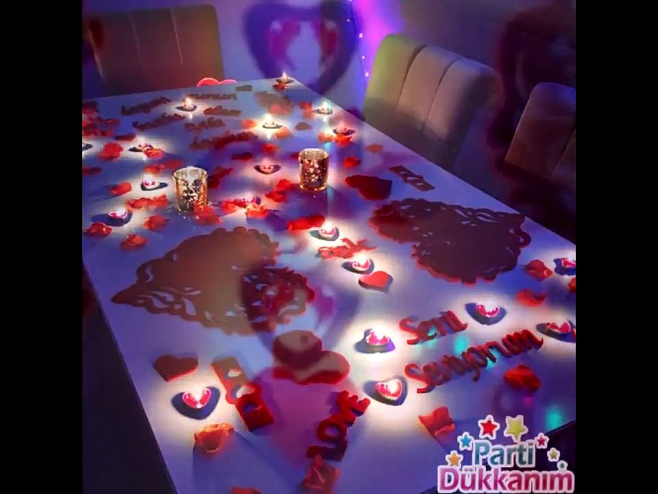Sevgiliye Romantik Süsleme - Sevgiliye Doğum günü - Romantic Decoration To Lover