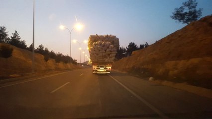 Şanlıurfa'da Aşırı Yüklü Kamyonlar Tehlike Saçtı