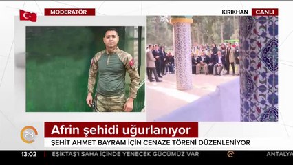 Afrin şehidi uğurlanıyor