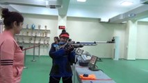 10 Yaşındaki Berfin Havalı Silahla Olimpiyatlara Hazırlanıyor