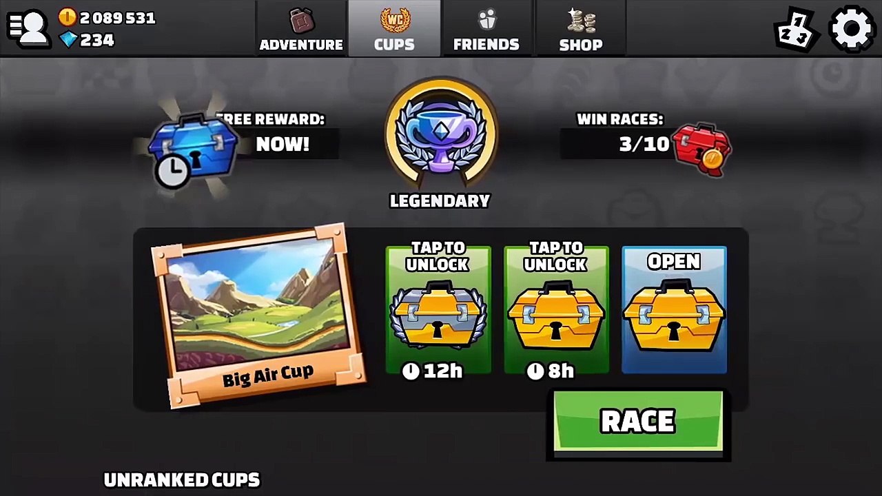 HILL CLIMB RACING 2 OPEN CHESTS WITH RARE ITEMS PART 1