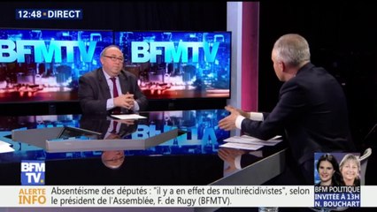 De Rugy sur le chéquier brandi par Ruffin : "L'Assemblée n'est pas un cirque. On s'exprime par la parole"