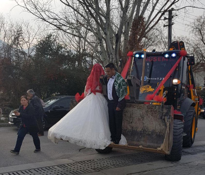 Kepçede Gelin Damat