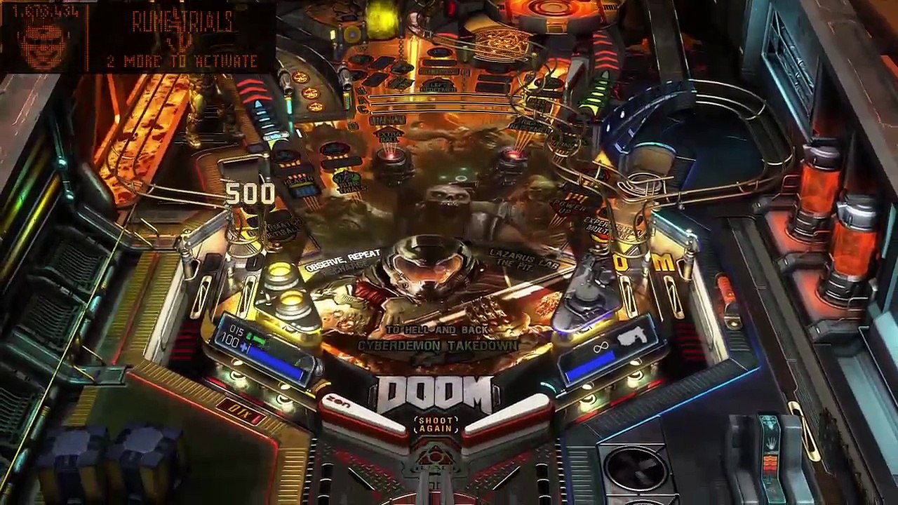 Pinball 3D Fx3 PS4 playing 4 tables[Doom,Walking Dead,Syrim,Fallout] (27)