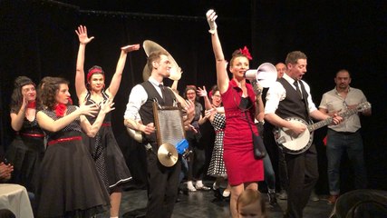 Le groupe de Sassy Swingers quartet